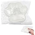 Large Handmade Taba Squishy Big Cat Paw, Cat Paw Taba Squishy Toy Silicone Toys for Stress Relief, Cat Paw Squeeze Toys Cute Soft Squeeze Fidget Toys Big Cat Paw Squishy Pinch Toys (White)