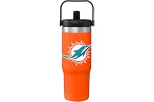 FOCO Unisex NFL Team Logo Insulated Travel Mug 30oz Straw Tumbler