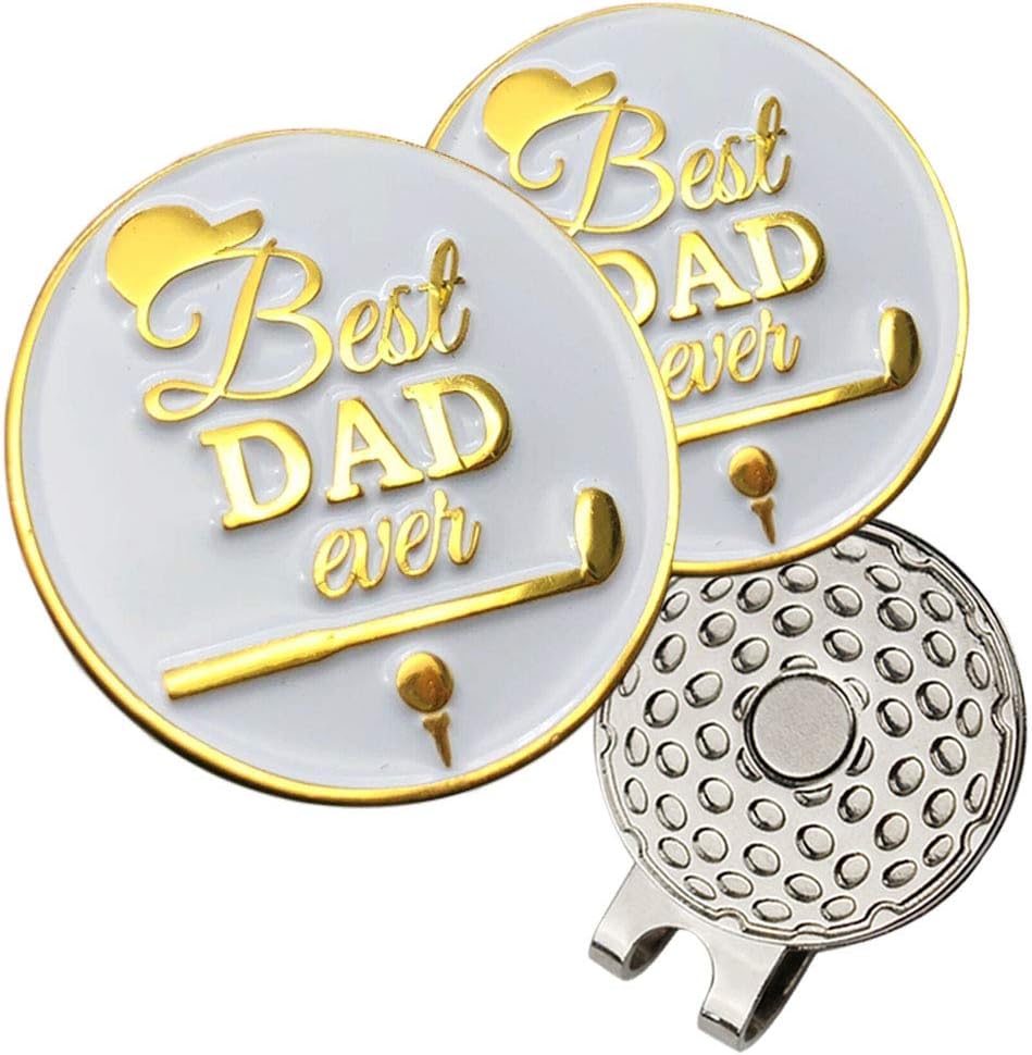 Golf Ball Marker with Golf Hat Clip, Great Gift for Any Occasion Premium Collection