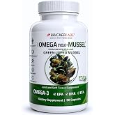 Bricker Labs Omega Cyclo - Mussel Joint Health Supplement, Premium New Zealand Green Lipped Mussel, Full Spectrum Omega Joint Supplements for Joint Health and Comfort, 90 Capsules