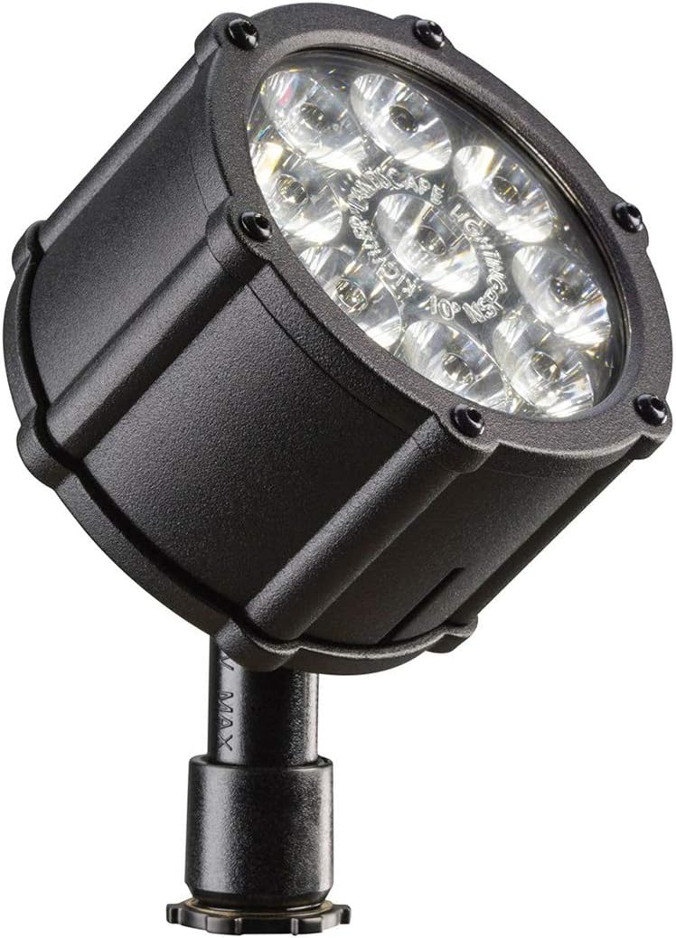 Kichler 15752BKT, Landscape LED Low Voltage Flood Landscape Accent