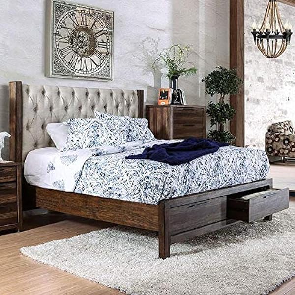 Rustic King Bedroom Set - Signature Design By Ashley Naydell 4 Piece ...