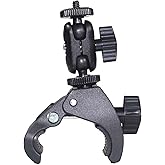 Bike Handlebar Camera Mount with 1/4" Screw Camera Clamp,Adapter for Gopro for Hero for DJI Osmo for Insta360 X5 X4 X3 X2 Motorcycle Bicycle Action Cam Dash GPS Field Monitor Lights