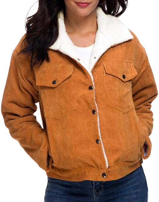 corduroy sherpa lined jacket