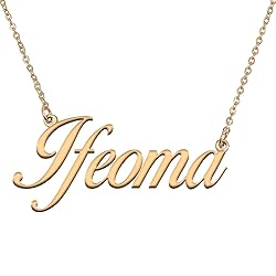 HUAN XUN Customized Custom Simple Any Name Necklace