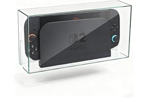 TICEAIK Transparent Dust Cover for Nintendo Switch 2/ Switch/Switch OLED Charging Dock - Anti-Scratch Waterproof Clear Protective Sleeve Display Guard