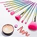 Party Queen Makeup Brushes 10 Pieces Make Up Set Foundation Powder Eyebrow Concealer Eyeshadow Cosmetic Brush Tool