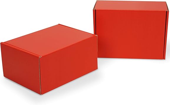 Cajas de envío rojas | Caja de envío roja de 8