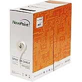 NavePoint 500ft in Wall Audio Speaker Cable Wire CL2 16/2 AWG Gauge 2 Conductor Bulk White