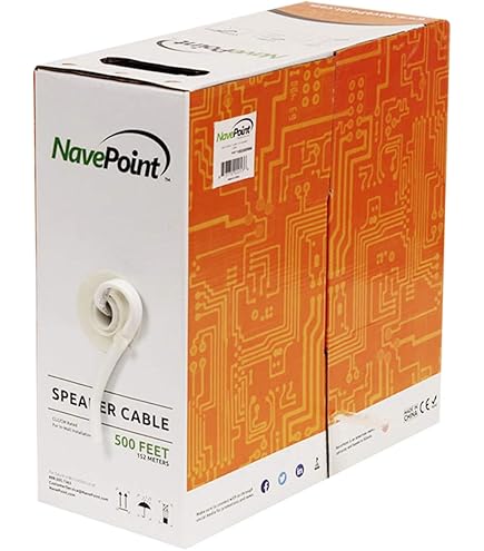 Amazon.com: NavePoint 500ft in Wall Audio Speaker Cable Wire CL2