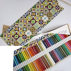 SIPLIV Canvas Roll-up Pencil Wrap, Travel Drawing