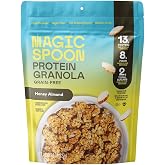 Magic Spoon Honey Almond Granola, 1 Pack | Low Sugar, Grain Free, Wheat Free, Soy Free, Keto, Kosher, Real Nuts &amp; Seeds, Crunchy Bites, Healthy Snacks
