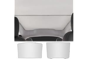 NANAHOLY 2026 Sunshade Roof for Tesla Model Y Juniper Accessories 2025 - No Sagging Roof Sun Shade for Tesla Y Juniper Gray 2 PCS (Model Y Juniper 2025+)