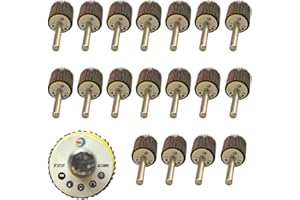 WA GRINDER WA 18PACK - 3/4" x3/4" x1/4" inch High Performance Durable Mounted Flap Wheel Sander Set, Assorted Grit 6x60#, 6x80#, 6x120#, Aluminum Oxide Sanding Flap Wheels with 1/4" Shank for Drill/Die Grinder