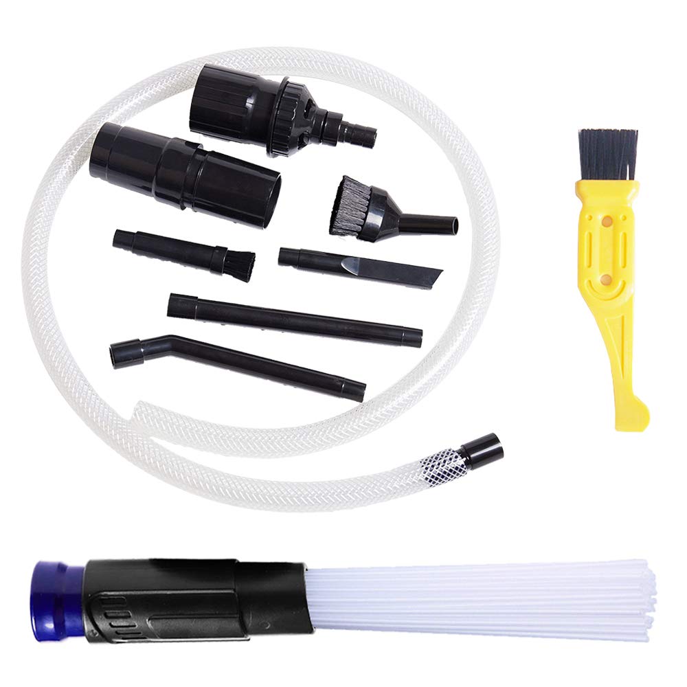 ECOMAID Universal Vacuum Attachment Cleaner Dust Dirt Remover Interface Tool for Air Vents Keyboard Drawers Plants Dust Cleaning 1 1/4 inch