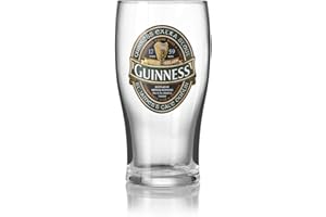 Guinness Official Green Collection Beer Glass, Classic Memorabilia (600ml)