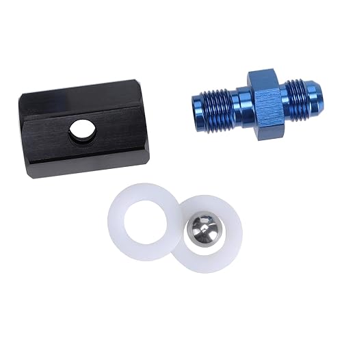 AN-8 Blue Aluminum Fuel Cell Tank Adapter Bulkhead Fitting – AN8, Universal