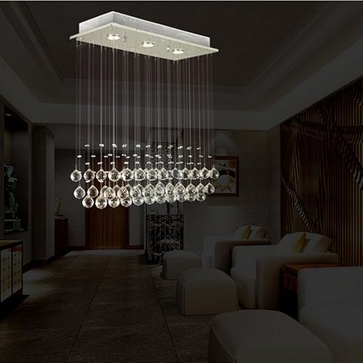 Glighone Crystal Chandeliers Ceiling Lights Modern Chandelier