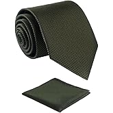 fortunatever Mens Handmade Solid Neckties,Extra Long Tie For Men With Gift Box,63"×3.54"