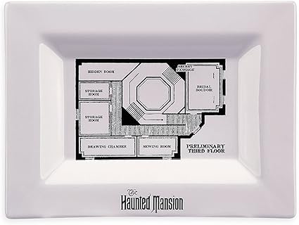 Amazon ディズニーthe Haunted Mansion Blueprint前菜プレート Disney ディズニー 食器 グラス カトラリー