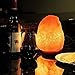 Himalayan Natural Salt Lamp Hand Carved Crystal Rock Lamp with Genuine Neem Wood Base includes 15 Watt Blub and Rotary Dimmer Switch, Amber Night Light by Hippih (7-9 Inch,4.4-6.6 lbs)