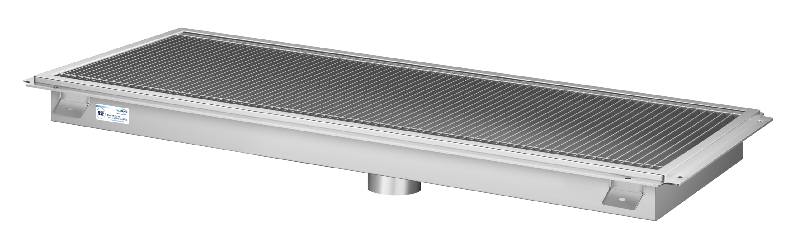KoolMore 18" x 48" Stainless Steel Floor Trough