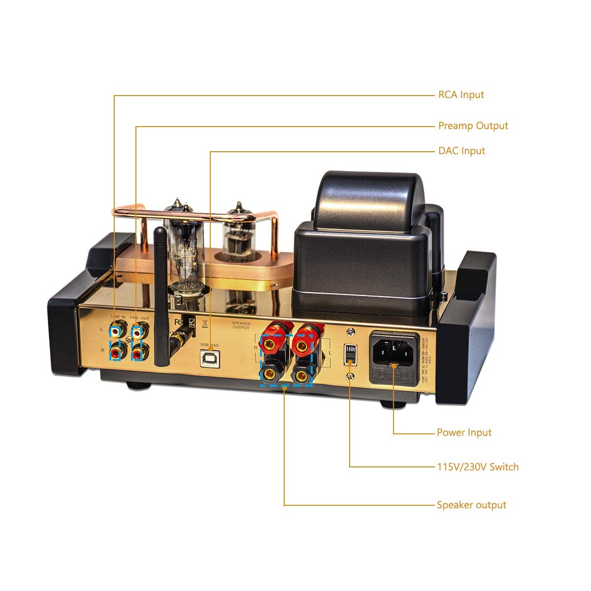 Dared MP5BT HiFi Audiophiles Professional Valve Amplifier Bluetooth