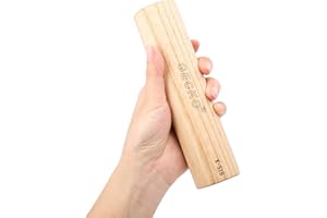 ZBH GECKO Sand Hammer Percussion Instrument Wooden Natural Maracas, Used in Live Performances and Concerts, Suitable for Kahun Drummers, Guitarists and Singers (7x1.9 inch)