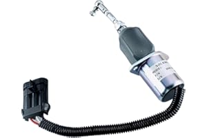 FRELINARROW 12V Fuel Shut Off Solenoid Fit for Bobcat T190 S185 S175 S160 773 763 753 751 325 328 331 334 337 Stop Solenoid Replace 6681513 6681512 6667992 6667993 7136559