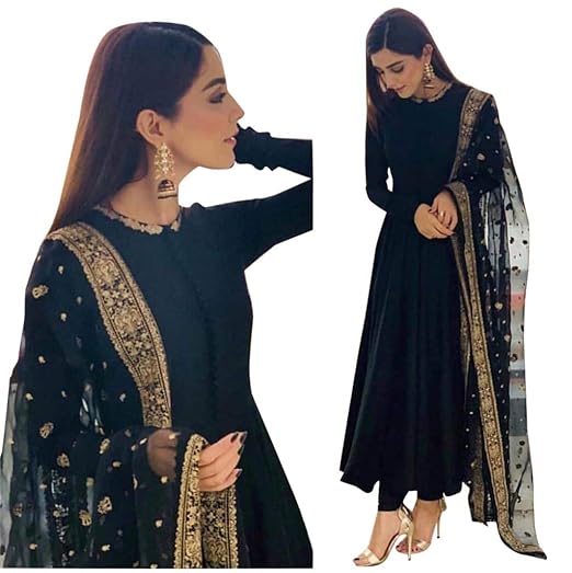 Womens Salwar Suit (Black)