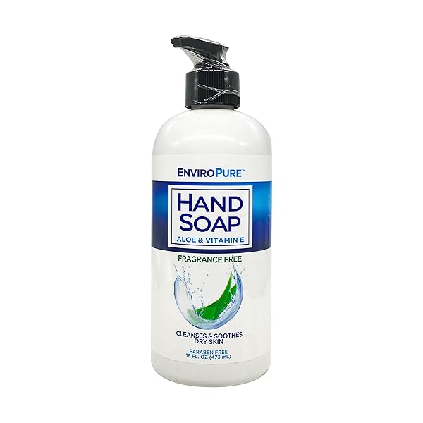 ENVIROPURE HAND SOAP FRAGRANCE FREE, CLEANSES AND SOOTHES...