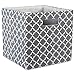 DII Hard Sided Collapsible Fabric Storage Container for Nursery, Offices, & Home Organization, (11x11x11) - Lattice Gray