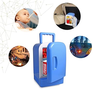 URAQT Mini-Frigorífico con Compartimento Congelador, Portatil ...