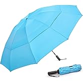 G4Free 42/46/54/62 Inch Large Golf Umbrella Compact Reverse Travel Umbrella 10 Ribs Windproof for Rain Double Canopy Automatic Open Close