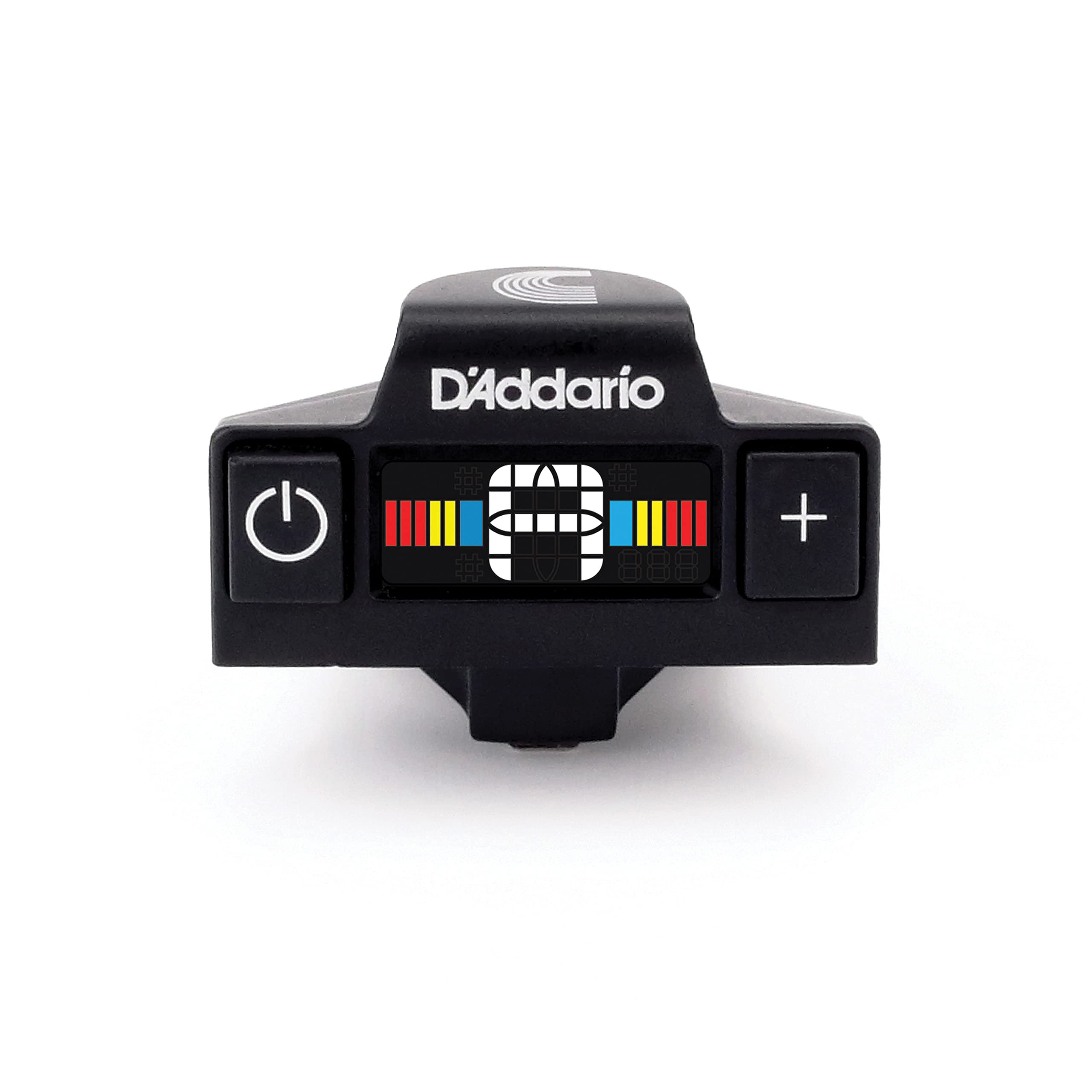 D'Addario Accessories Ukulele Tuner - Ukulele Sound Hole Tuner - Digital Tuner - Non Marring Sound Hole Clip - Full Color Display - Quick & Accurate Tuning