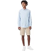 French Toast Men's Flat Front Stretch Twill Short