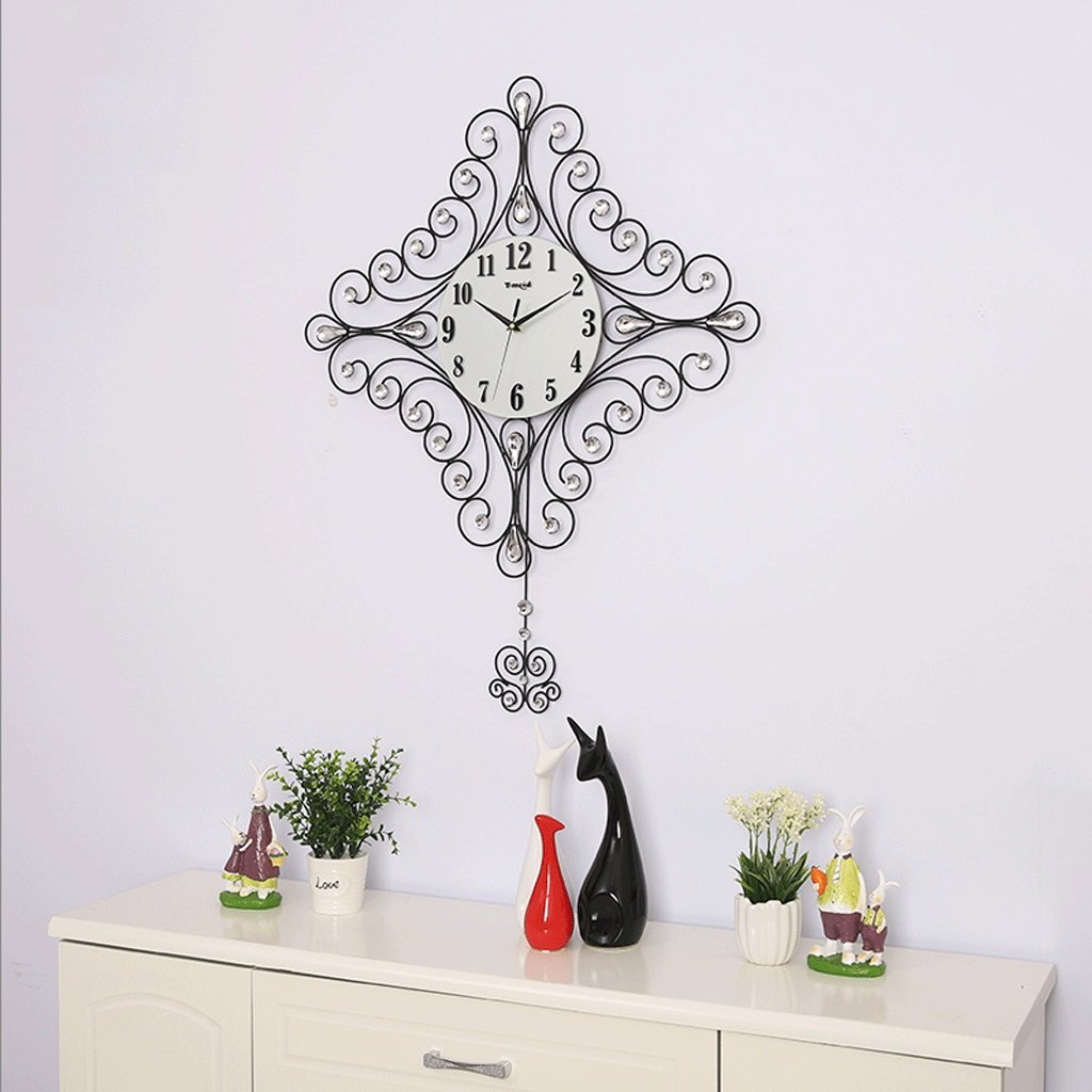 人気ブランド ファッションクォーツ時計の壁時計の居間のシンプルな時計ヨーロッパクリエイティブ時計のミュートの寝室のベッドルームインチ 色 B B07dympcxf B B 肌触りがいい Www Irispicture De