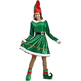 5 Pack Women’s Elf Costume Set Adult Christmas Cosplay Suit Xmas Outfits