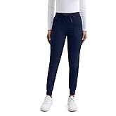 ComfyScrub Scrub Pants for Women- Slim Fit Jogger Pants with 5 Pockets, 4-Way Stretch Soft Fabric Cargo Work Pant
