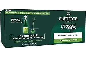 René Furterer - TRIPHASIC PROGRESSIVE - Pro-density And Volume Routine - Hereditary & Hormonal Support - 16x5,5ml