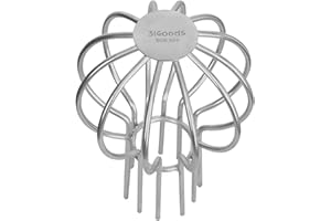 3iGoods Gutter Guard, 304 Stainless Steel Roof Drain Cover, Anti-Clogging Filter for Leaves & Debris, Outdoor Pipe Protector for Roofs, Balconies, and Gardens (Pack of 1, 2 inch)