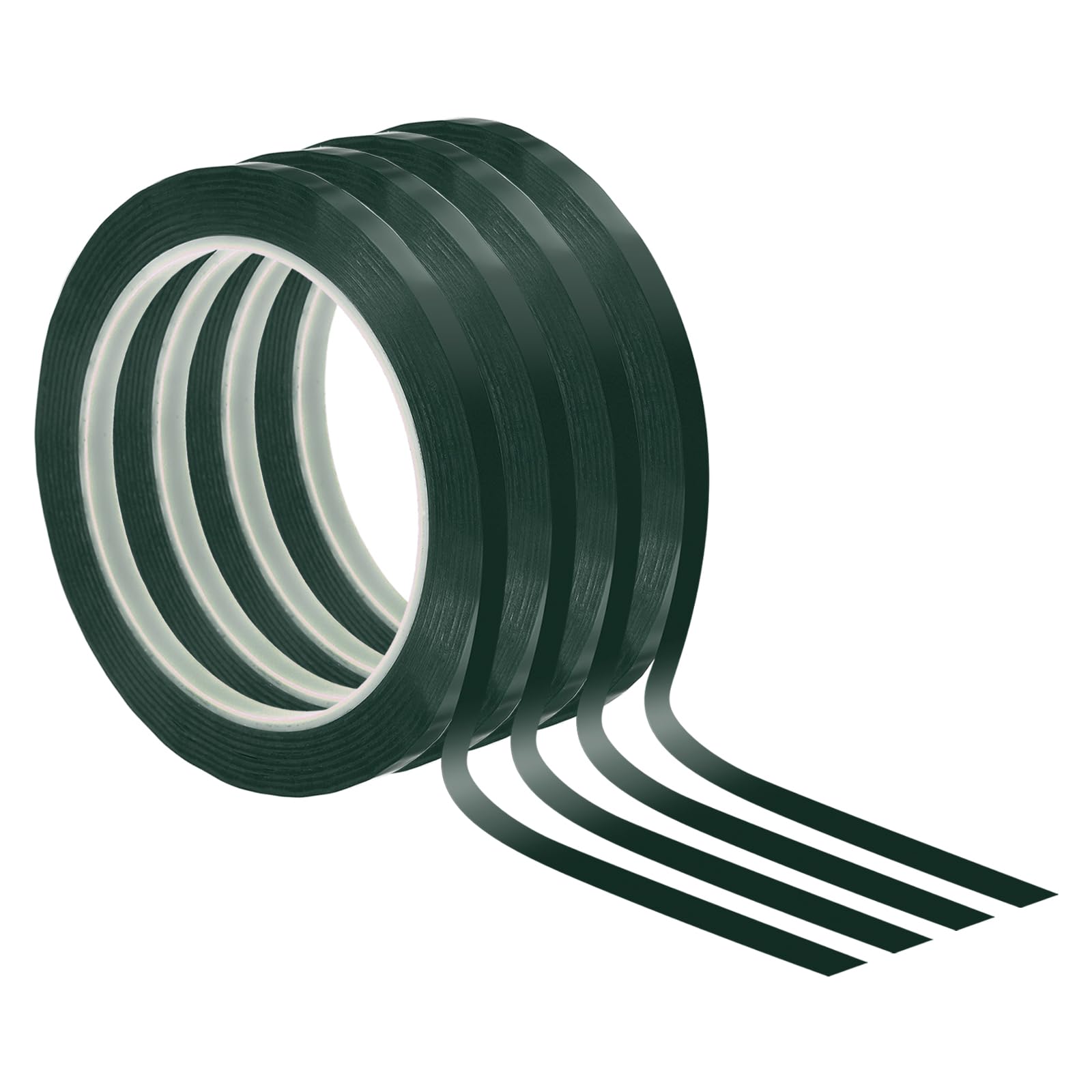 PATIKIL 1/4" Whiteboard Tape, 4 Pack Thin Dry Erase Tape for Graphic Chart Marking DIY Art, Green