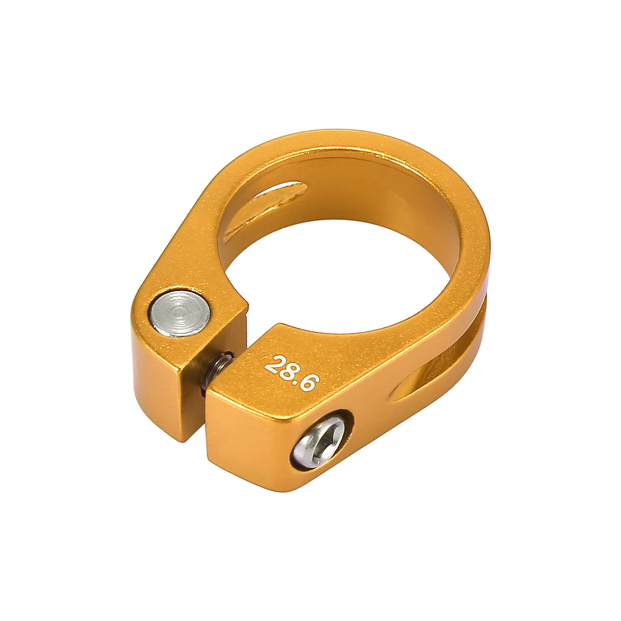 X AUTOHAUX 28.6mm Aluminium Alloy Bike Seat Post Clamp Seat Post Clip Adapter