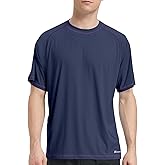 Riverruns Men's Swim Shirt Rash Guard Short Sleeve UPF 50+ UV Sun Protection Quick Dry Fishing Beach Water T-Shirt #1030