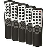 5-Pack Brightstar BR100B Universal TV Remote