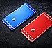 Toeoe 6/6s (4.7'') High-Strength and Super-Thin Tough Metallic Film Sticker Full Body Protector Skin + Ultra Clear Front Screen Protector for iPhone 6/6s Blue