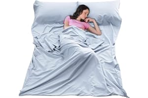 SHEJIZE Sleeping Bag Liner Ultralight Travel Sheet Dirt-Proof Camping Sheets Compact Hotel Sleeping-Sack for Outdoor Backpacking Hiking