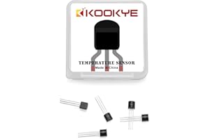 KOOKYE 5X TMP36 Temperature Sensors Low Voltage Low self-Heating Precision Linear Analog Output for Arduino Raspberry Pi