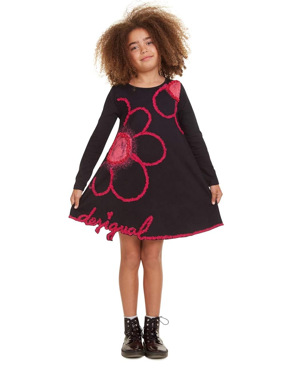 Desigual Dress Papaya Vestito Bambina Bambine e ragazze Abbigliamento  berjaya.edu.my