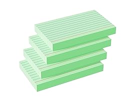 YIZUUN Green Index Cards 3x5, 200 Pack, Ruled Index